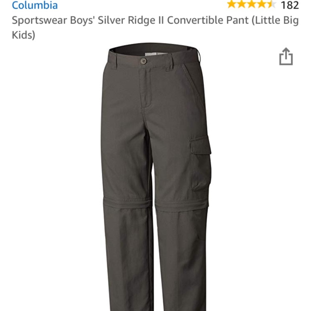 Columbia convertible pants boys